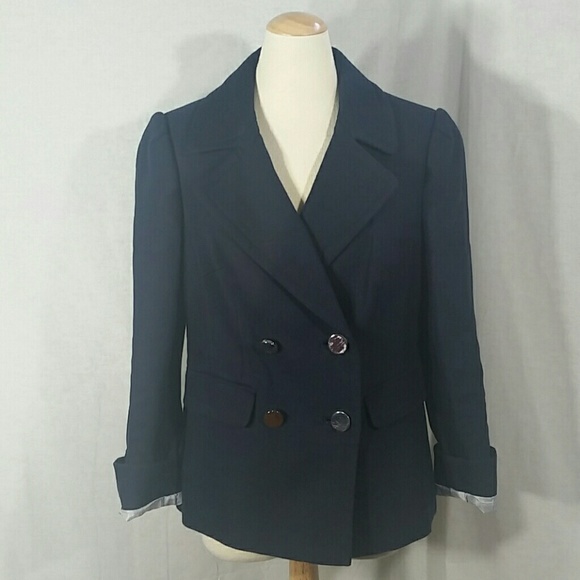 Banana Republic Jackets & Blazers - Banana Republic navy blue double breasted jacket